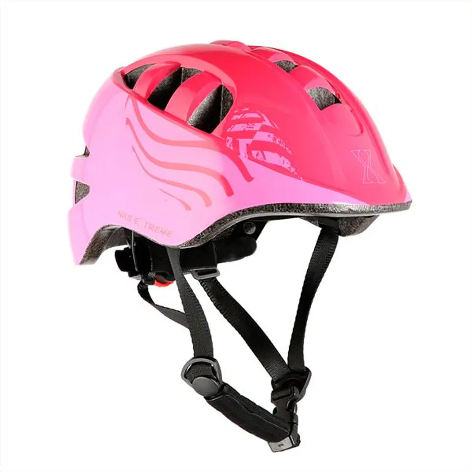 ⁨MTW08 RÓŻOWY ROZM. XS (47-56CM) KASK DZIECIĘCY NILS EXTREME⁩ w sklepie Wasserman.eu