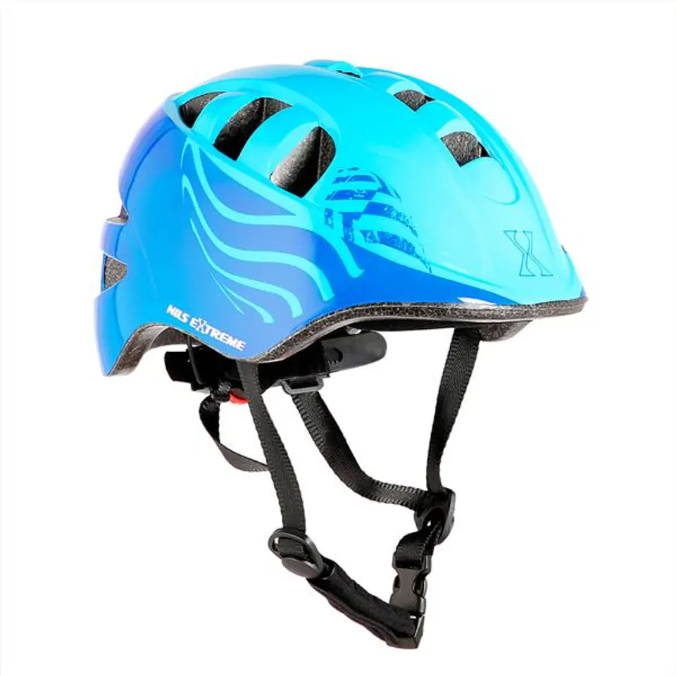 ⁨MTW08 NIEBIESKI ROZM. XS (47-56CM) KASK DZIECIĘCY NILS EXTREME⁩ w sklepie Wasserman.eu