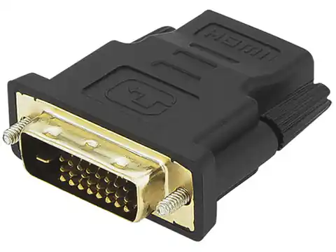 ⁨Przejściówka DVI wtyk na HDMI gniazdo 92-130#⁩ w sklepie Wasserman.eu