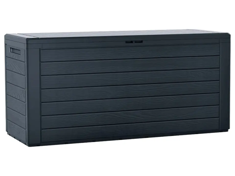 Skrzynia ogrodowa, balkonowa Antracyt (280 l, 116x44x55 cm) w sklepie Wasserman.eu