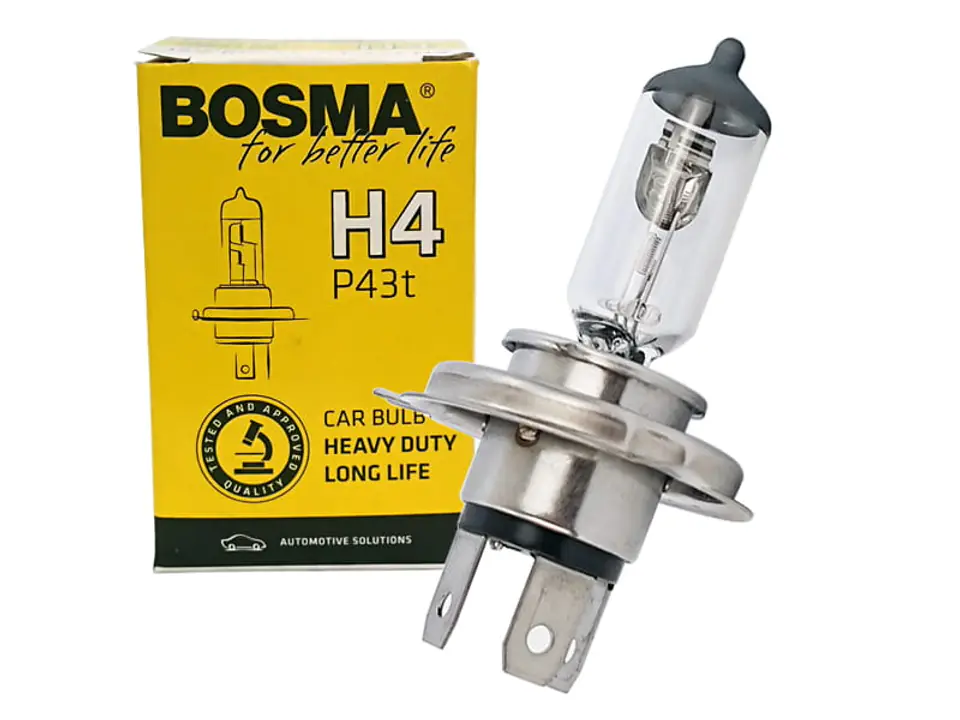 Car bulb 12V P43t H4 long life BOS-6722 at Wasserman.eu