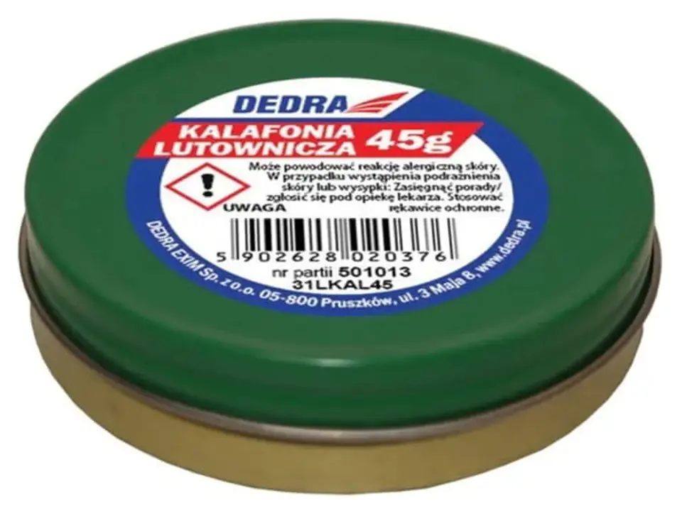 ⁨Kalafonia lutownicza 45g Dedra 31LKAL45⁩ w sklepie Wasserman.eu
