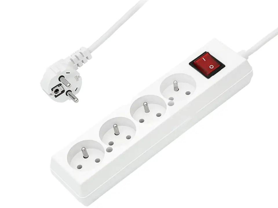Electric extension cord 4 sockets (3 m) at Wasserman.eu