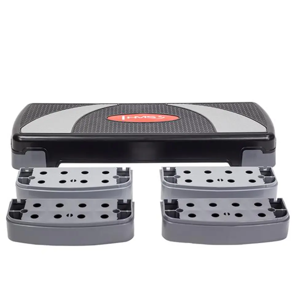 ⁨AS004 BLACK/GRAY STEP DO AEROBIKU HMS⁩ w sklepie Wasserman.eu