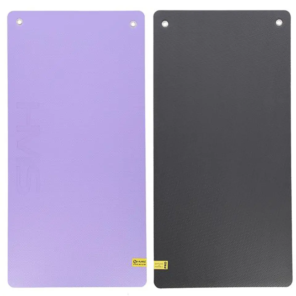 ⁨MFK07 VIOLET-BLACK CLUB FITNESS MAT WITH HOLES 120*60CM EVA 15MM HMS PREMIUM⁩ at Wasserman.eu