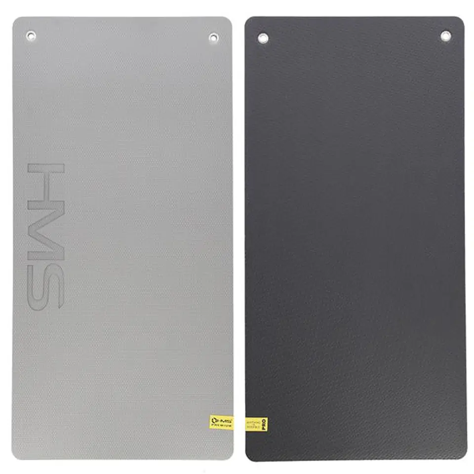 ⁨MFK07 LIGHT GREY-BLACK CLUB FITNESS MAT WITH HOLES 120*60CM EVA 15MM HMS PREMIUM⁩ at Wasserman.eu