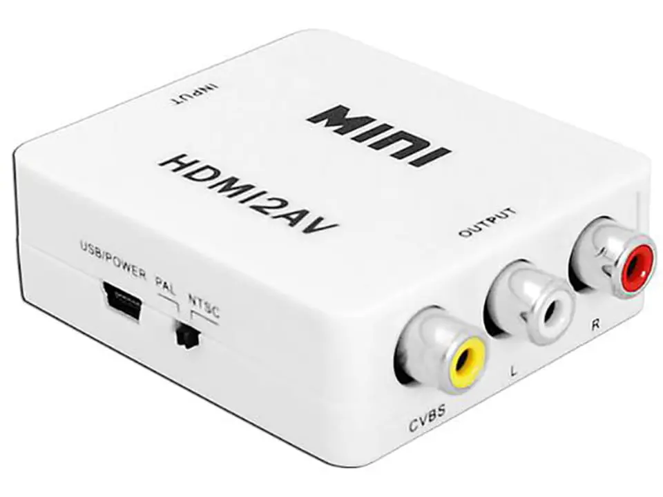 ⁨Konwerter HDMI na 3 x RCA chinch Przejściówka AV⁩ w sklepie Wasserman.eu