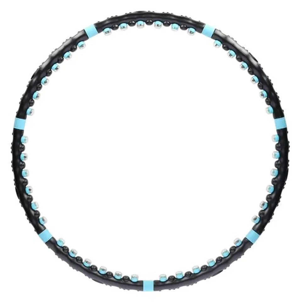 ⁨HHP006 BLACK-BLUE HULA HOP MASSAGE WITH MAGNETS 98CM HMS⁩ at Wasserman.eu