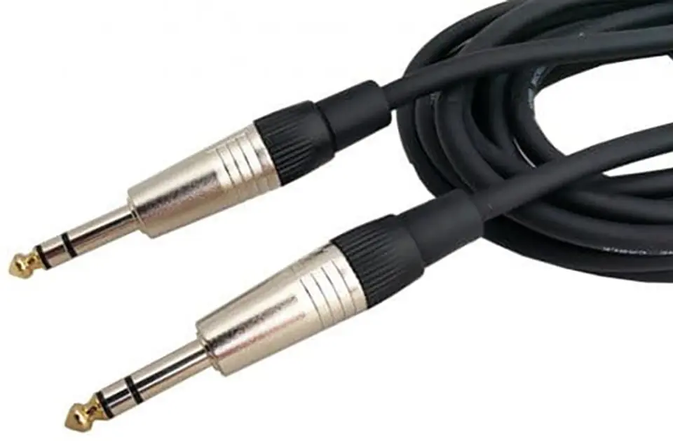 Cable 6.3mm plug - 6.3mm stereo jack plug 8075-1 at Wasserman.eu
