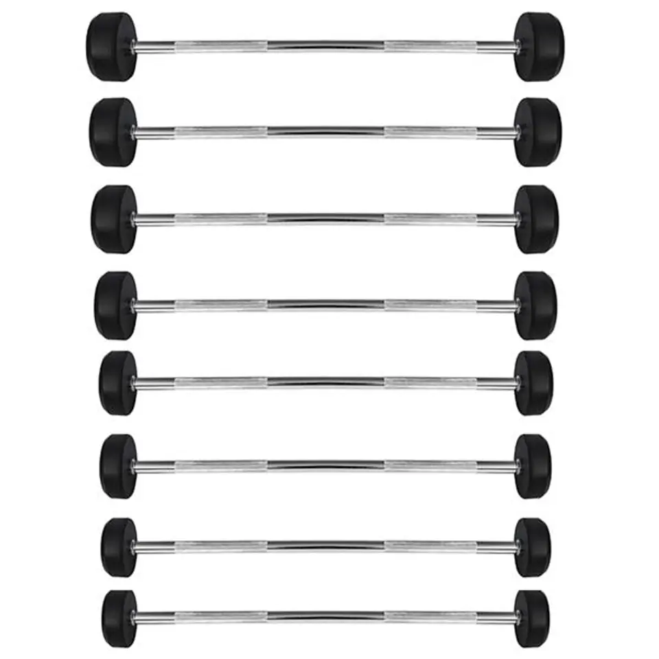 ⁨HMS GSG40 fixed barbell/rubber bar 40 kg⁩ at Wasserman.eu