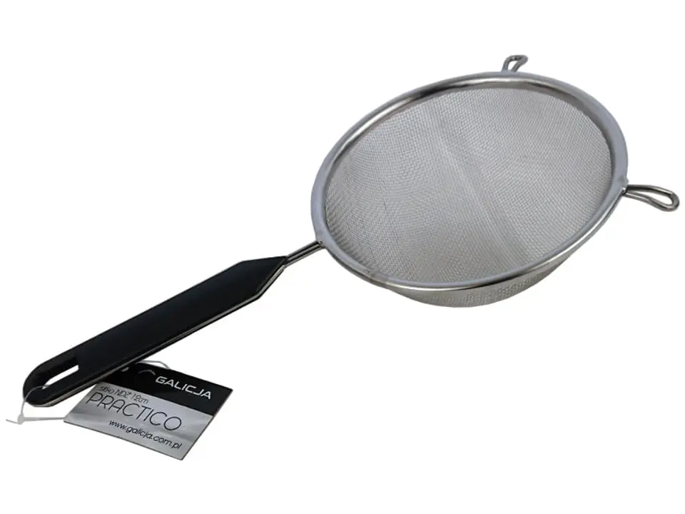 ⁨Practico stainless steel strainer (12 cm, anthracite handle)⁩ at Wasserman.eu