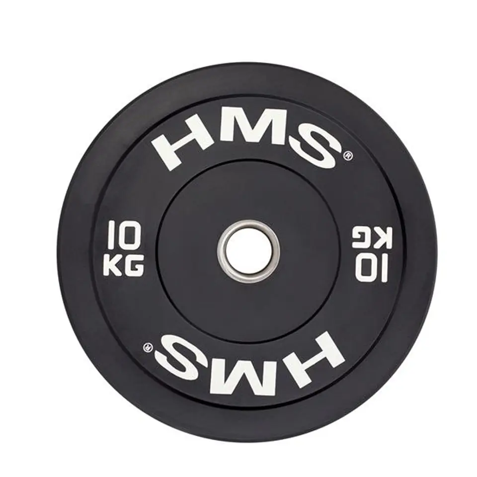 ⁨BBR10 BLACK OLYMPIC PLATE BUMPER 10 KG HMS⁩ at Wasserman.eu