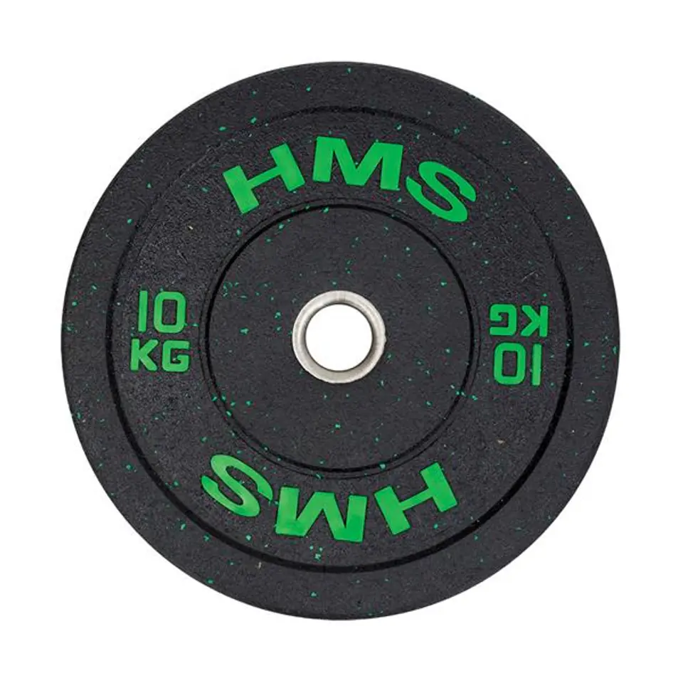 ⁨Olympic Bumper 10kg plate Green HMS HTBR10⁩ at Wasserman.eu