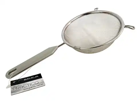 ⁨Practico stainless steel strainer (12 cm, gray handle)⁩ at Wasserman.eu