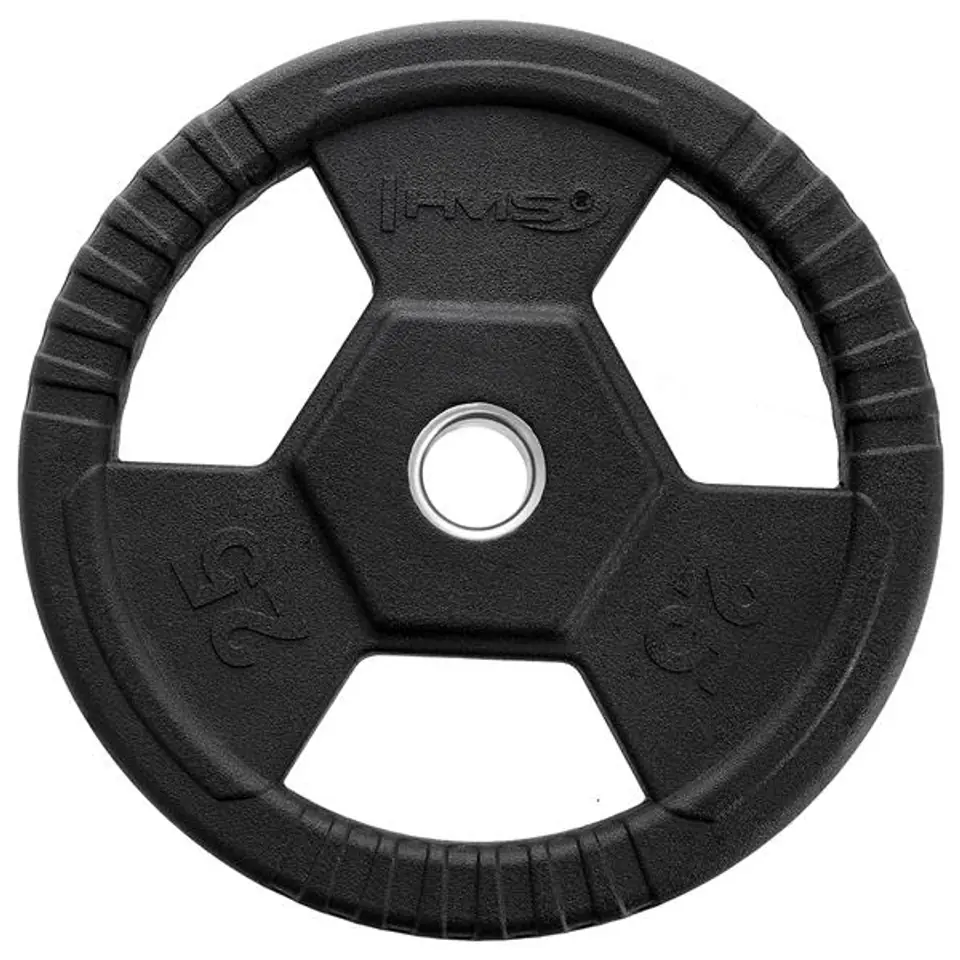 ⁨TOH25 BLACK RUBBER OLYMPIC PLATE 25 KG HMS⁩ at Wasserman.eu