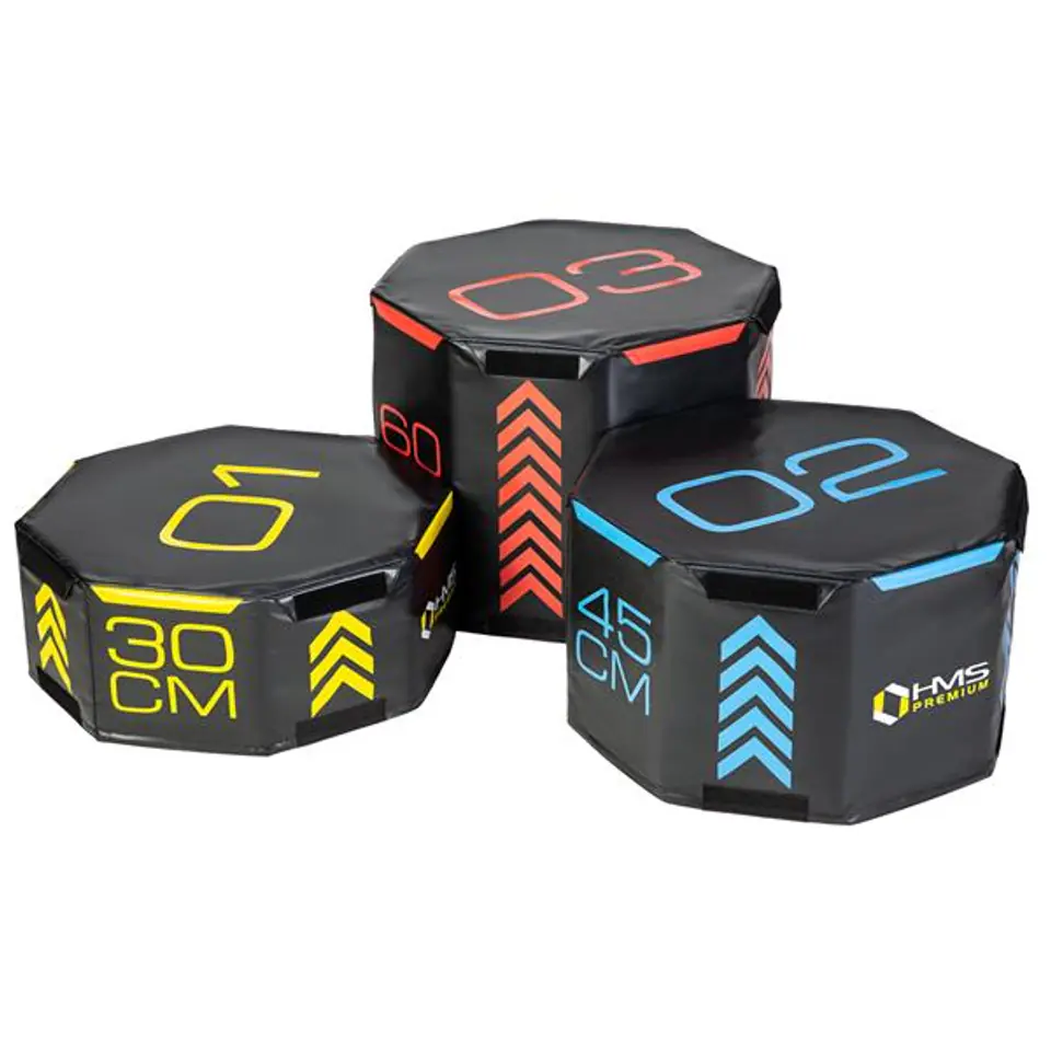 ⁨PYOBS01 (3 PARTS) OCTAGON SOFT PLYOMETRIC BOXES HMS PREMIUM SET⁩ at Wasserman.eu