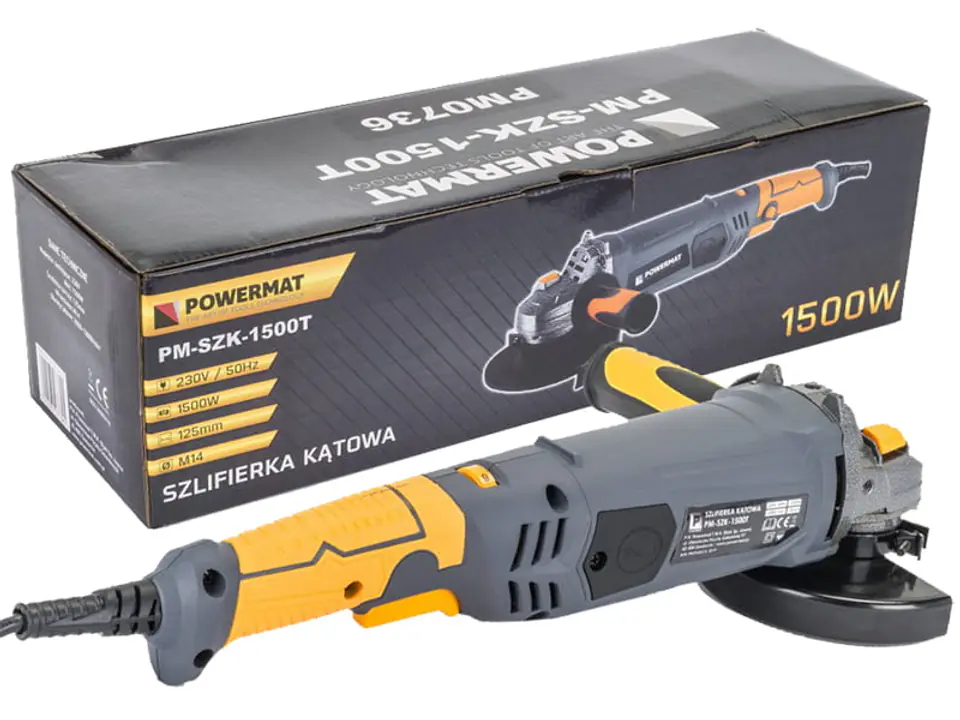 Angle grinder 125mm 1500W Powermat PM-SZK-1500T at Wasserman.eu