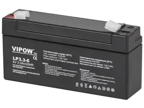⁨Gel Batterie 6V 3.3Ah Vipow BAT0205⁩ im Wasserman.eu