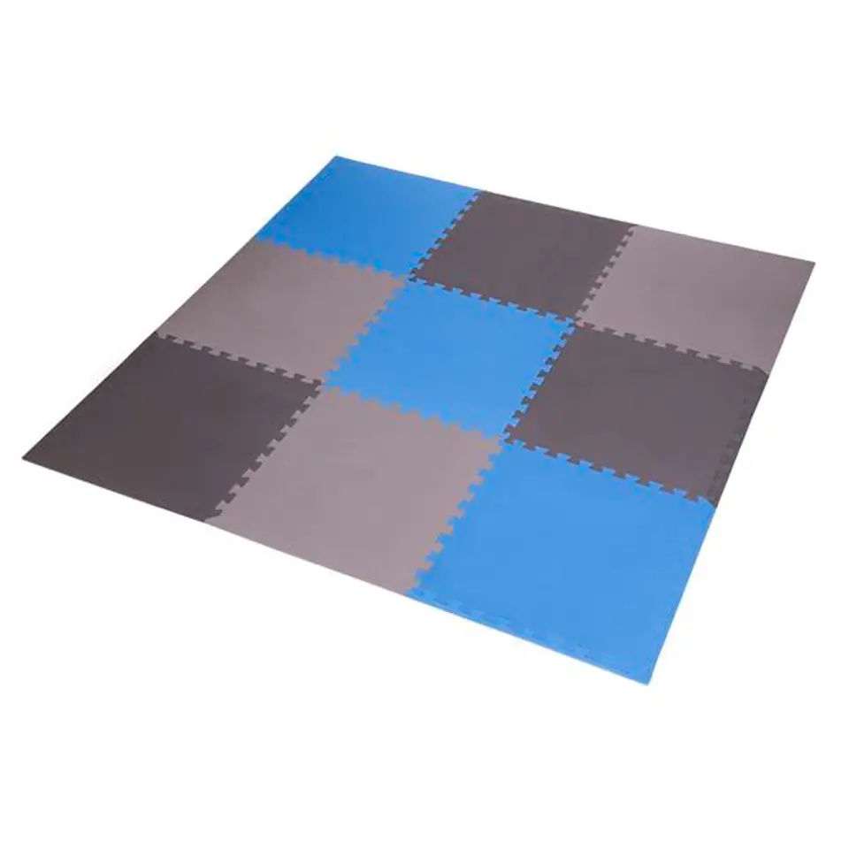 ⁨MP10 PUZZLE MAT MULTIPACK BLUE-GREY 9 PIECES 10MM ONE FITNESS⁩ at Wasserman.eu