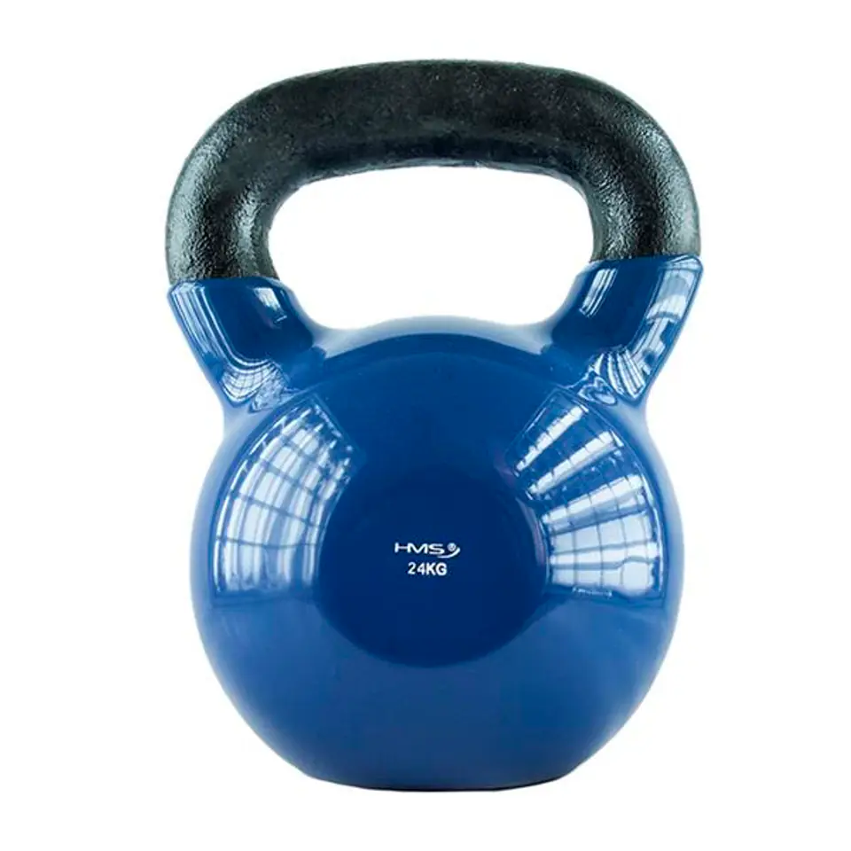 ⁨Kettlebell vinyl 24 kg navy blue HMS KNV24⁩ at Wasserman.eu