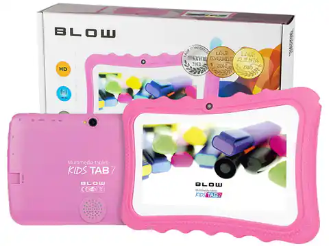 ⁨Tablet kidsTAB7 2MP 2GB Wifi Blow + etui (różowy)⁩ w sklepie Wasserman.eu