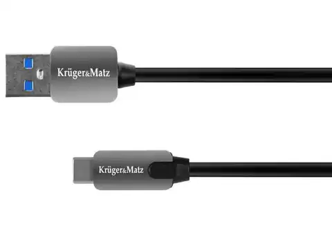 ⁨Kabel USB 3.0 typ C 1m Kruger&Matz⁩ w sklepie Wasserman.eu