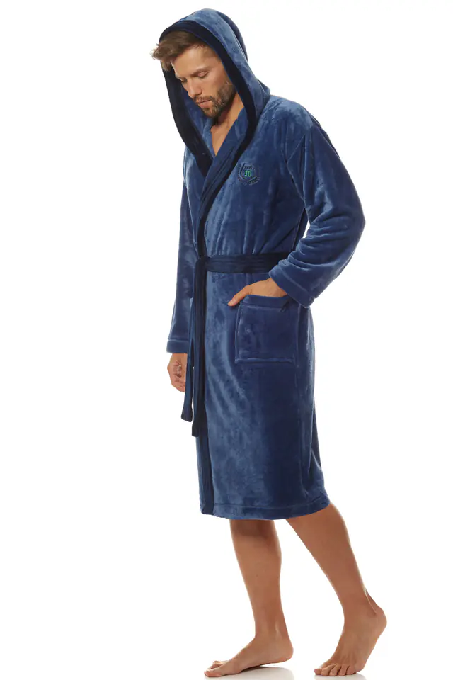 ⁨Falco 2107 Navy Bathrobe (Size XL)⁩ at Wasserman.eu