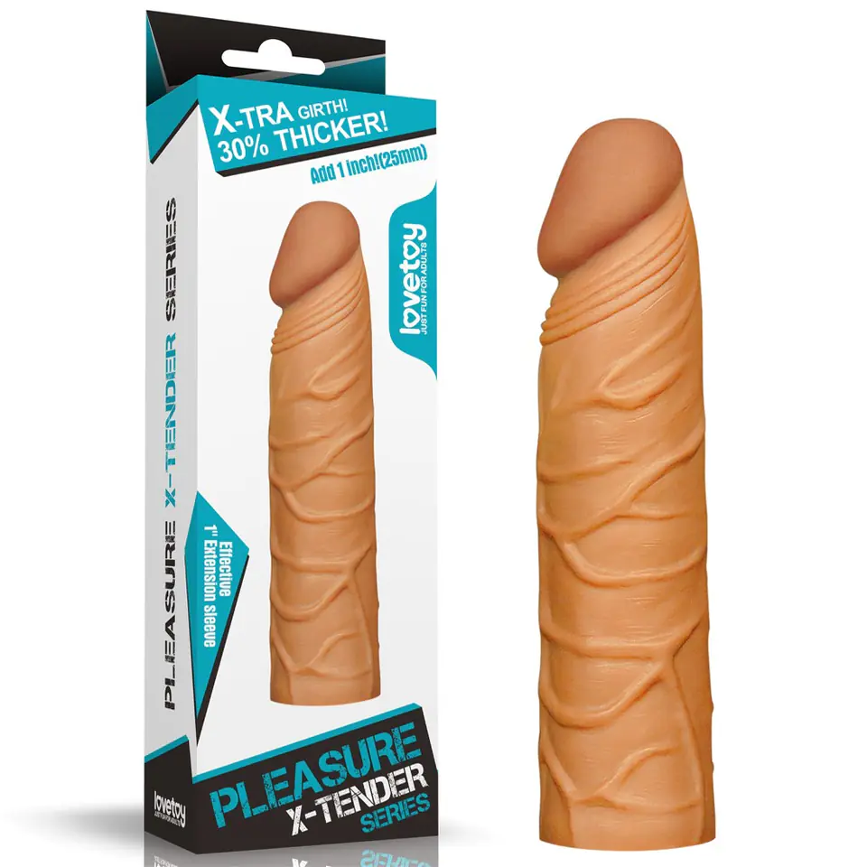 ⁨Nakładka Pleasure X-Tender +2,5cm Lovetoy⁩ w sklepie Wasserman.eu