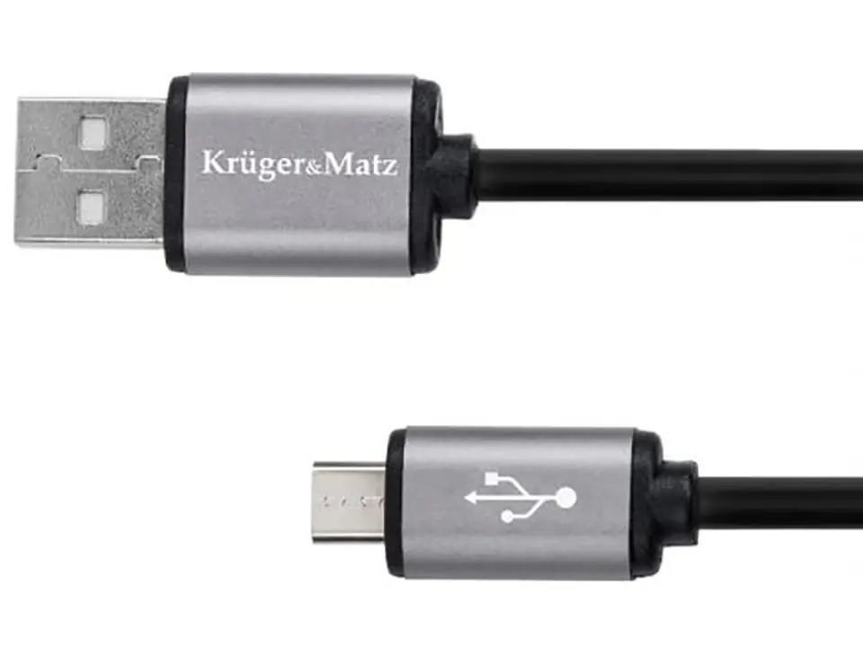 ⁨USB - micro USB cable 1m Kruger & Matz Basic⁩ at Wasserman.eu