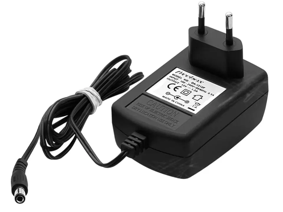 Power supply 12V 1200mA, plug 2.5x5.5mm at Wasserman.eu
