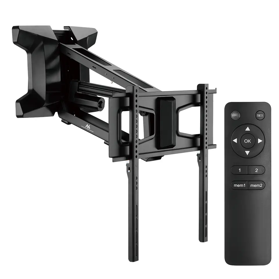 Uchwyt elektryczny do TV nad kominek Maclean, max VESA 600x400, pilot wifi, 37"-70", max 35kg, MC-891 w sklepie Wasserman.eu