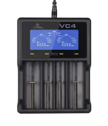 ⁨XTAR VC4SL battery charger to Li-ion / Ni-MH / Ni-CD 18650⁩ at Wasserman.eu
