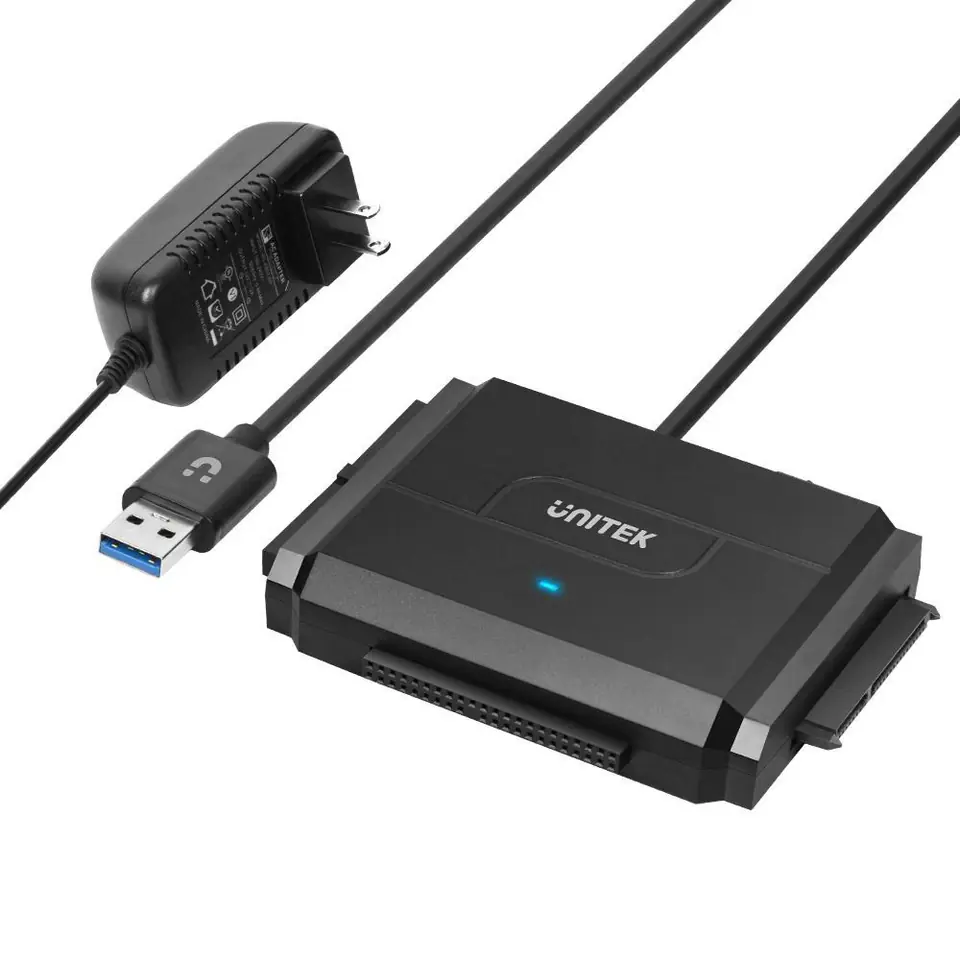 ⁨UNITEK Y-3324 storage drive docking station USB 3.2 Gen 1 (3.1 Gen 1) Type-A Black⁩ at Wasserman.eu