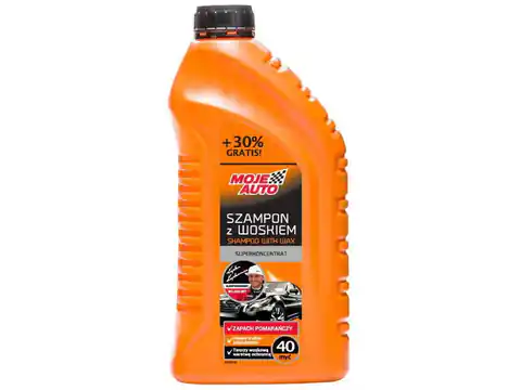 ⁨1.3L orange shampoo with wax Moje Auto⁩ at Wasserman.eu