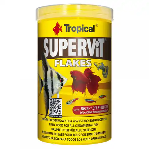 ⁨TROPICAL Supervit - Futter für alle Zierfische - 100 ml/20 g⁩ im Wasserman.eu
