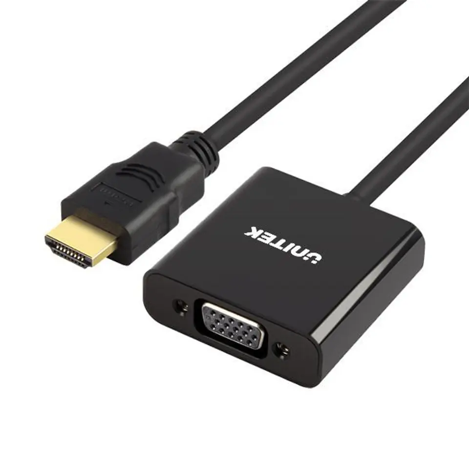 ⁨UNITEK ADAPTER HDMI TO VGA + AUDIO⁩ w sklepie Wasserman.eu