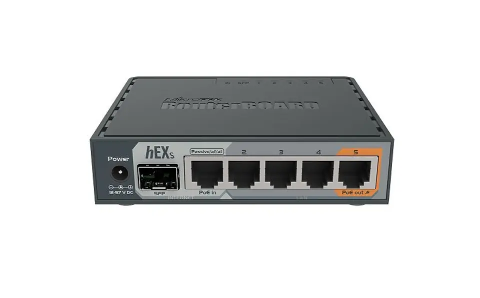 ⁨MikroTik RB760IGS hEX S Router 5xRJ45 1000Mb/s 1xSFP⁩ w sklepie Wasserman.eu