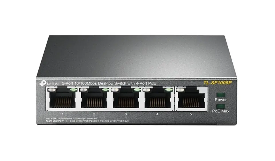 ⁨Switch TP-LINK TL-SF1005P (5x 10/100Mbps)⁩ w sklepie Wasserman.eu