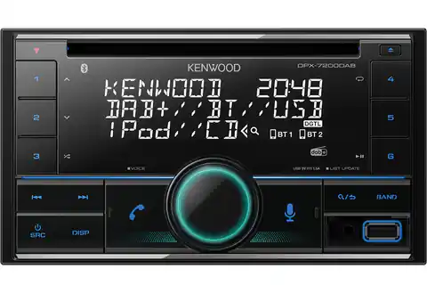 ⁨Kenwood DPX-7200DAB Auto Media-Receiver Schwarz 50 W Bluetooth⁩ im Wasserman.eu
