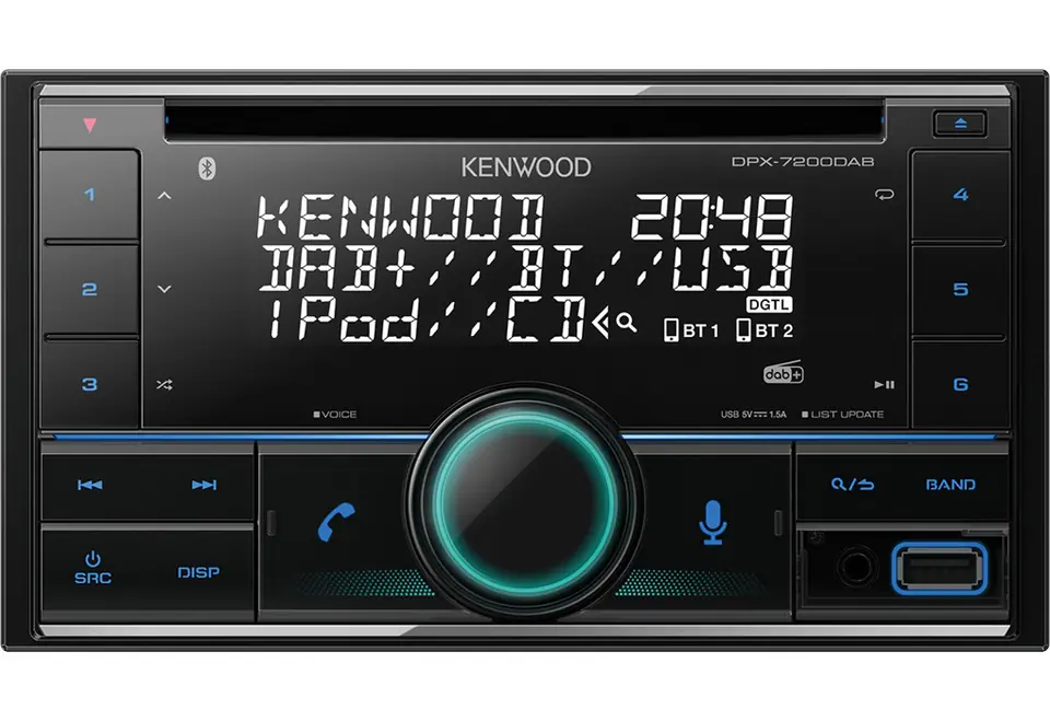 Kenwood DPX-7200DAB Auto Media-Receiver Schwarz 50 W Bluetooth im Wasserman.eu