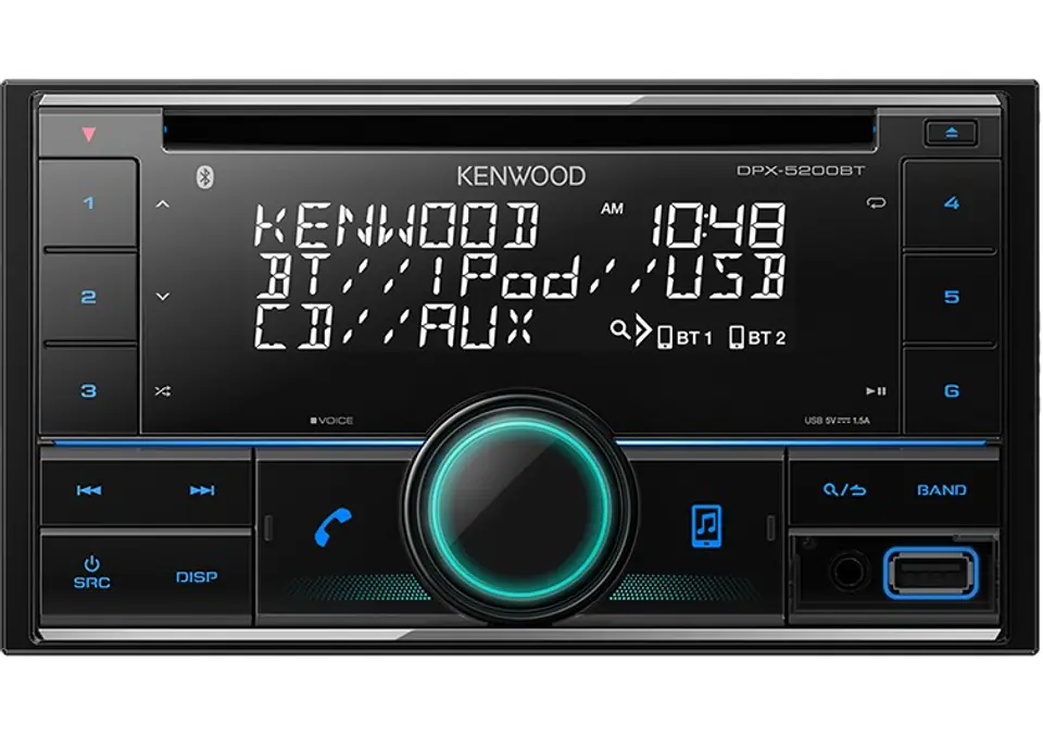 Kenwood DPX-5200BT Auto Media-Receiver Schwarz 50 W Bluetooth im Wasserman.eu