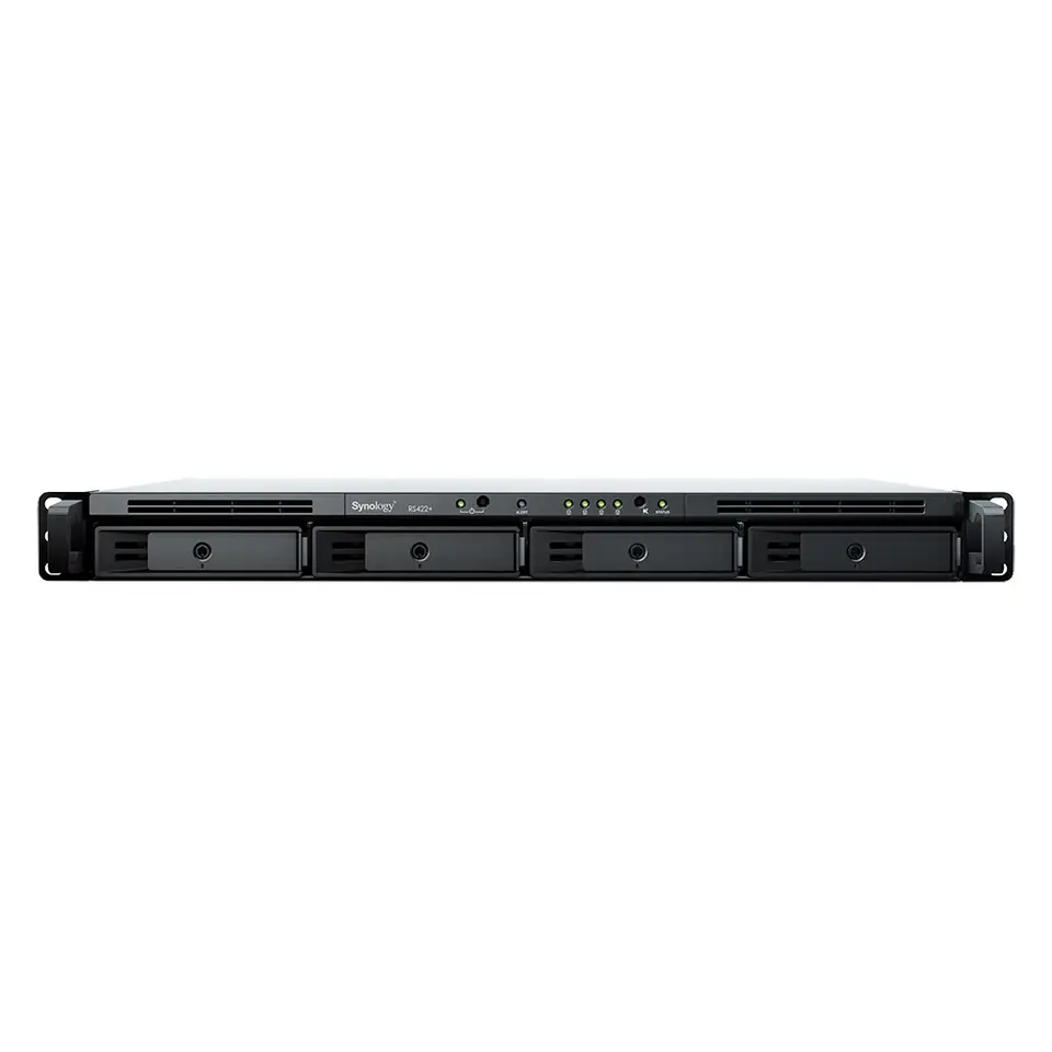 ⁨Synology RackStation RS422+ NAS/storage server Rack (1U) Ethernet LAN Black R1600⁩ at Wasserman.eu