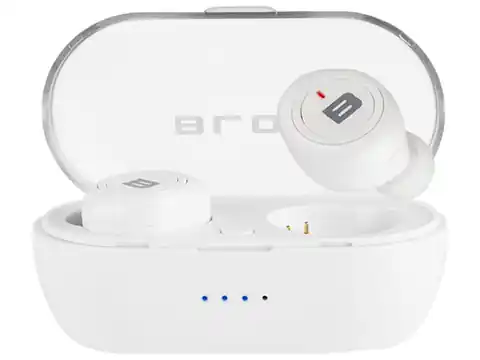 ⁨Słuchawki bezprzewodowe Blow BTE100 białe Bluetooth⁩ w sklepie Wasserman.eu