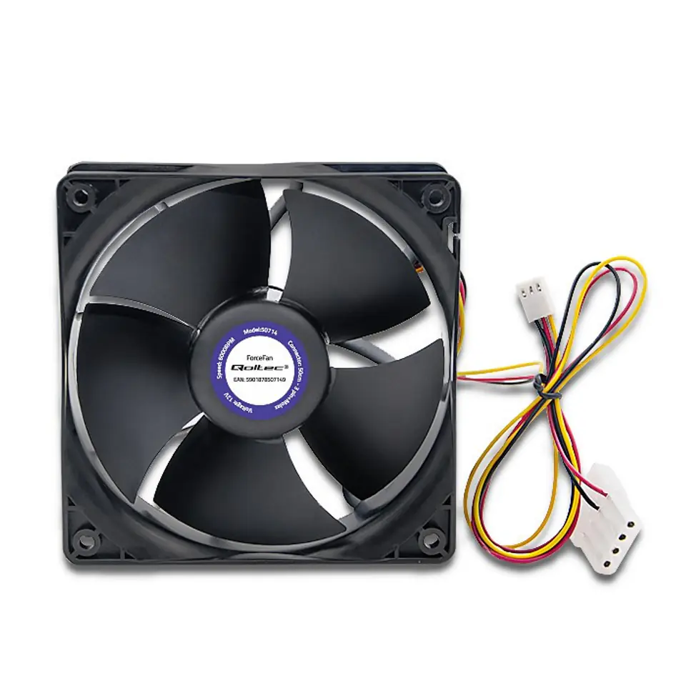 ⁨Qoltec Wentylator ForceFan 6000 RPM 120mm 12V⁩ w sklepie Wasserman.eu