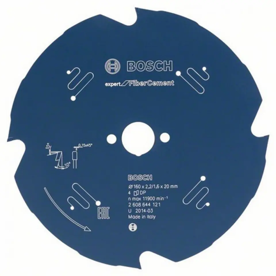 ⁨SAW BLADE EXPERT FOR CEMENT 160X20X2.2MM 4T⁩ at Wasserman.eu