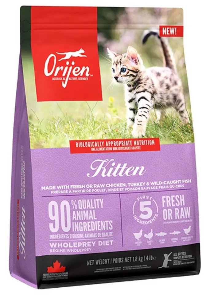 ⁨ORIJEN Kitten - Dry Cat Food - 1,8 kg⁩ at Wasserman.eu