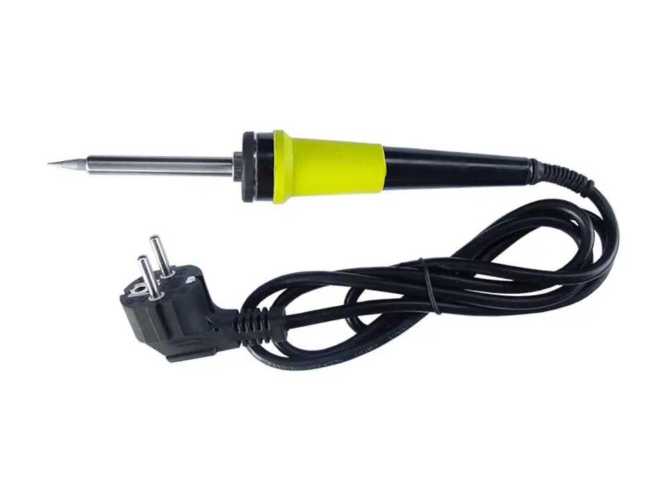 ⁨Soldering iron 25 W, yellow, Lextool, CE + ROHS. (1LM)⁩ at Wasserman.eu