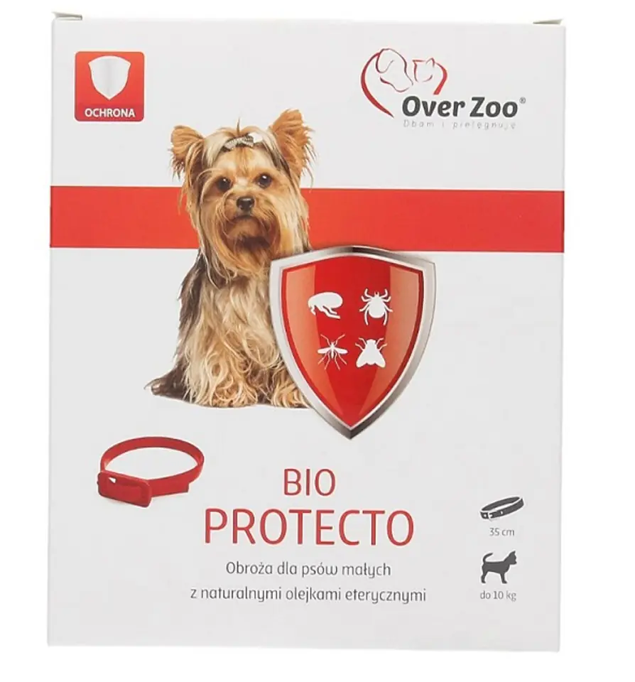 ⁨OVERZOO BIO PROTECTO PLUS OBROŻA DLA PSÓW MAŁYCH 35 cm⁩ w sklepie Wasserman.eu