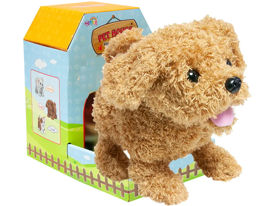 Interactive little dog. He walks, wags, barks. A cuddly toy at Wasserman.eu