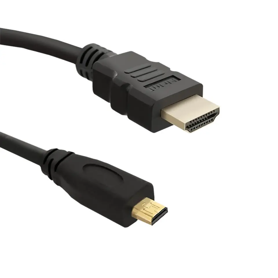 ⁨Qoltec Kabel HDMI A męski | Micro HDMI D męski | 3m (0NC)⁩ w sklepie Wasserman.eu